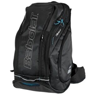 Babolat Team Line Maxi Tennis Backpack, Black with Blue Accents